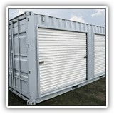 Container depósito com porta rolante